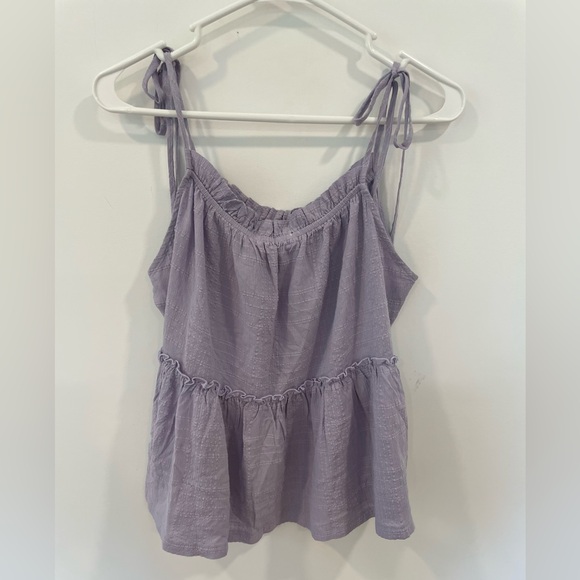 Lush NWT Purple Smocked Camisole Top sz Large - Picture 1 of 7